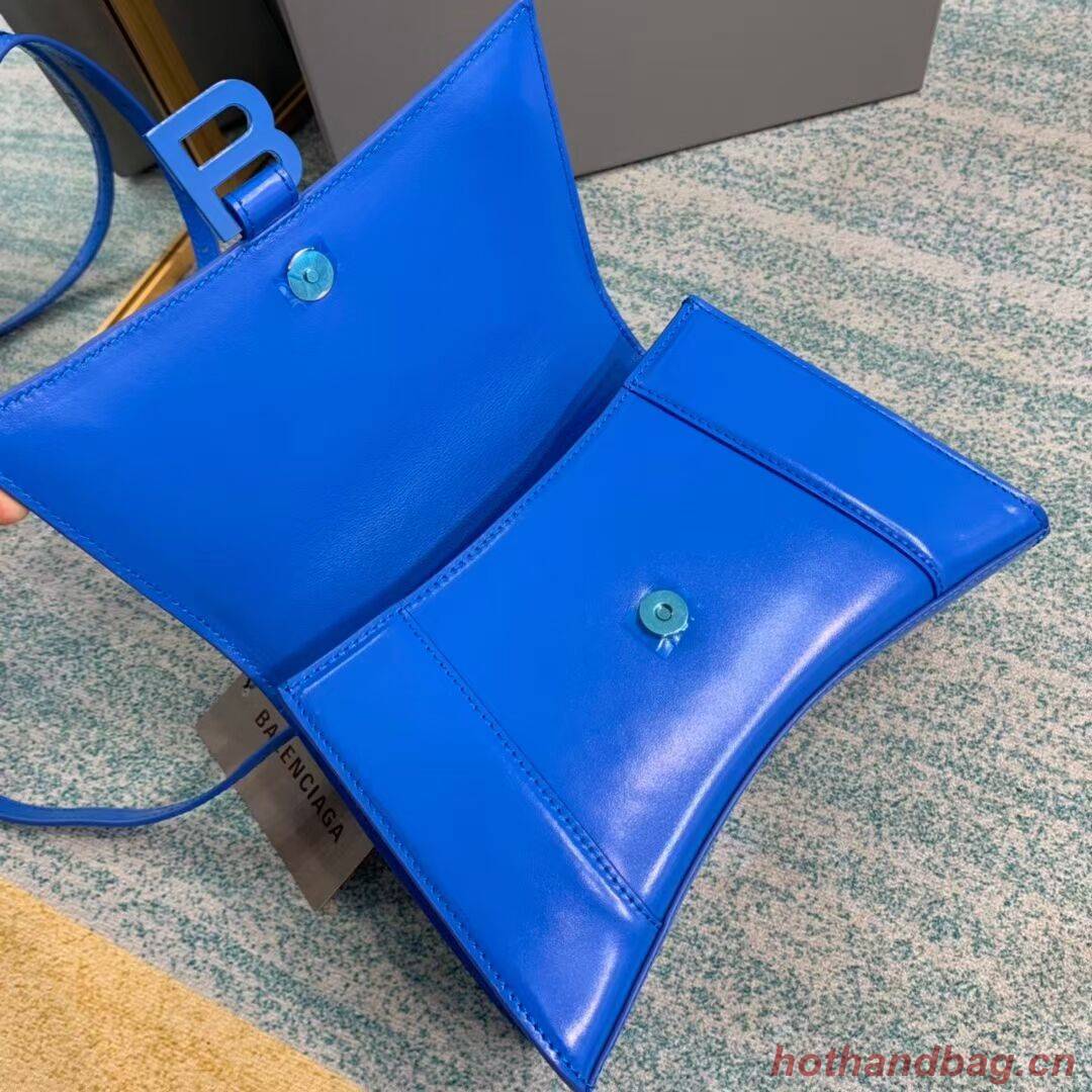 Balenciaga HOURGLASS SMALL TOP HANDLE BAG B108895-1 blue Balenciaga HOURGLASS SMALL TOP HANDLE BAG B108895-1 blue
