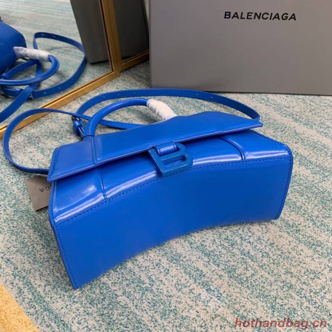 Balenciaga HOURGLASS SMALL TOP HANDLE BAG B108895-1 blue Balenciaga HOURGLASS SMALL TOP HANDLE BAG B108895-1 blue