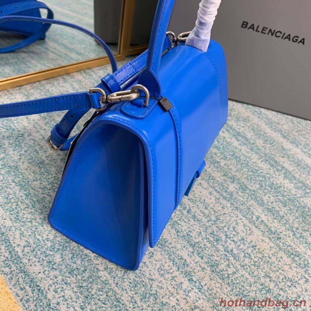 Balenciaga HOURGLASS SMALL TOP HANDLE BAG B108895-1 blue Balenciaga HOURGLASS SMALL TOP HANDLE BAG B108895-1 blue
