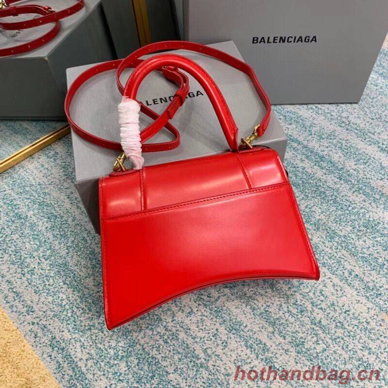 Balenciaga HOURGLASS SMALL TOP HANDLE BAG B108895-1 red Balenciaga HOURGLASS SMALL TOP HANDLE BAG B108895-1 red