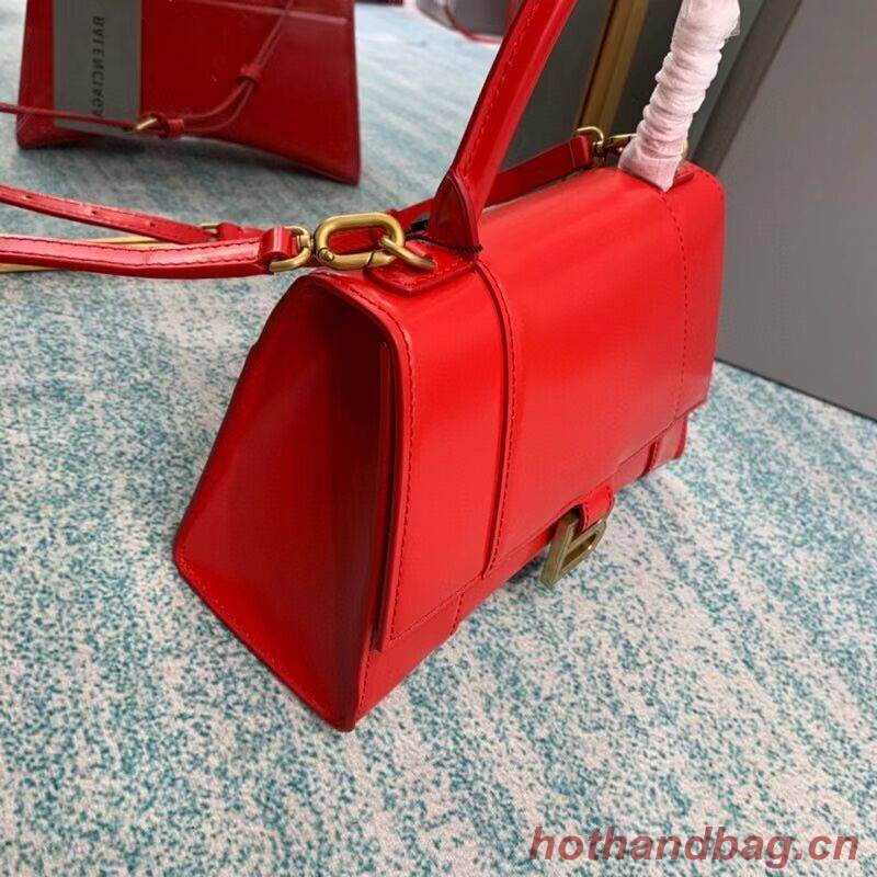 Balenciaga HOURGLASS SMALL TOP HANDLE BAG B108895-1 red Balenciaga HOURGLASS SMALL TOP HANDLE BAG B108895-1 red