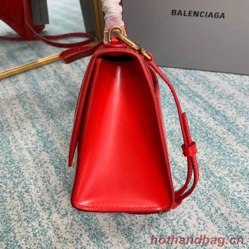 Balenciaga HOURGLASS SMALL TOP HANDLE BAG B108895-1 red Balenciaga HOURGLASS SMALL TOP HANDLE BAG B108895-1 red