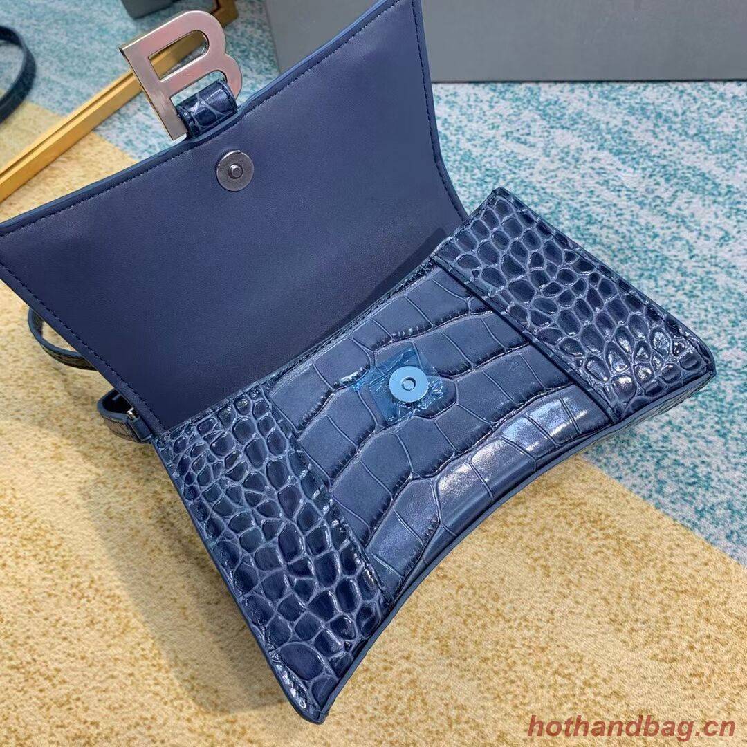 Balenciaga Hourglass XS Top Handle Bag 28331S blue Balenciaga Hourglass XS Top Handle Bag 28331S blue