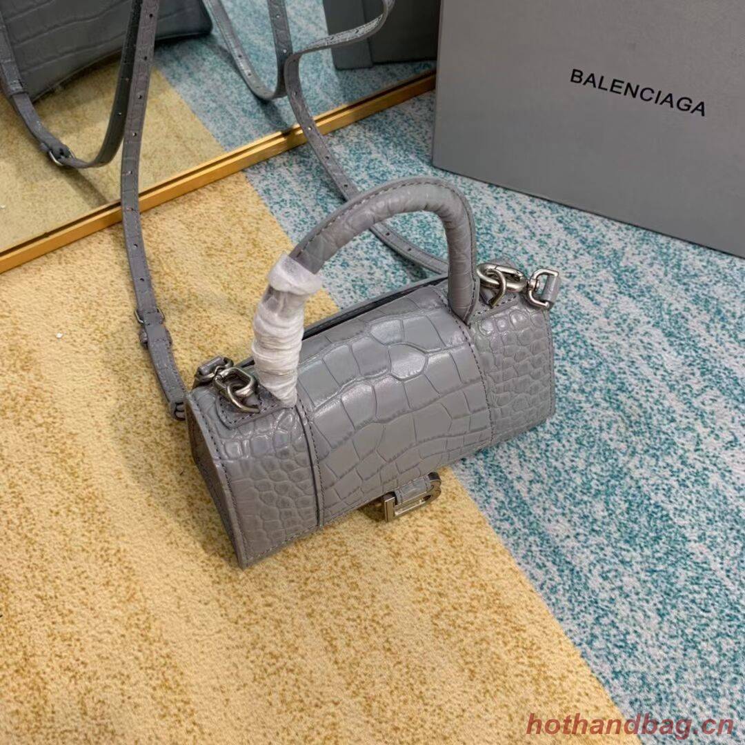 Balenciaga Hourglass XS Top Handle Bag 28331S grey Balenciaga Hourglass XS Top Handle Bag 28331S grey