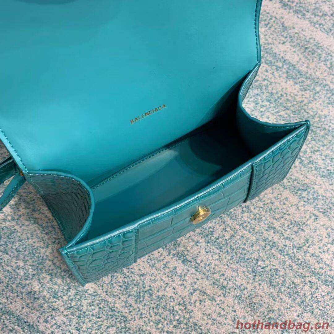Balenciaga Hourglass XS Top Handle Bag 28331S light blue Balenciaga Hourglass XS Top Handle Bag 28331S light blue