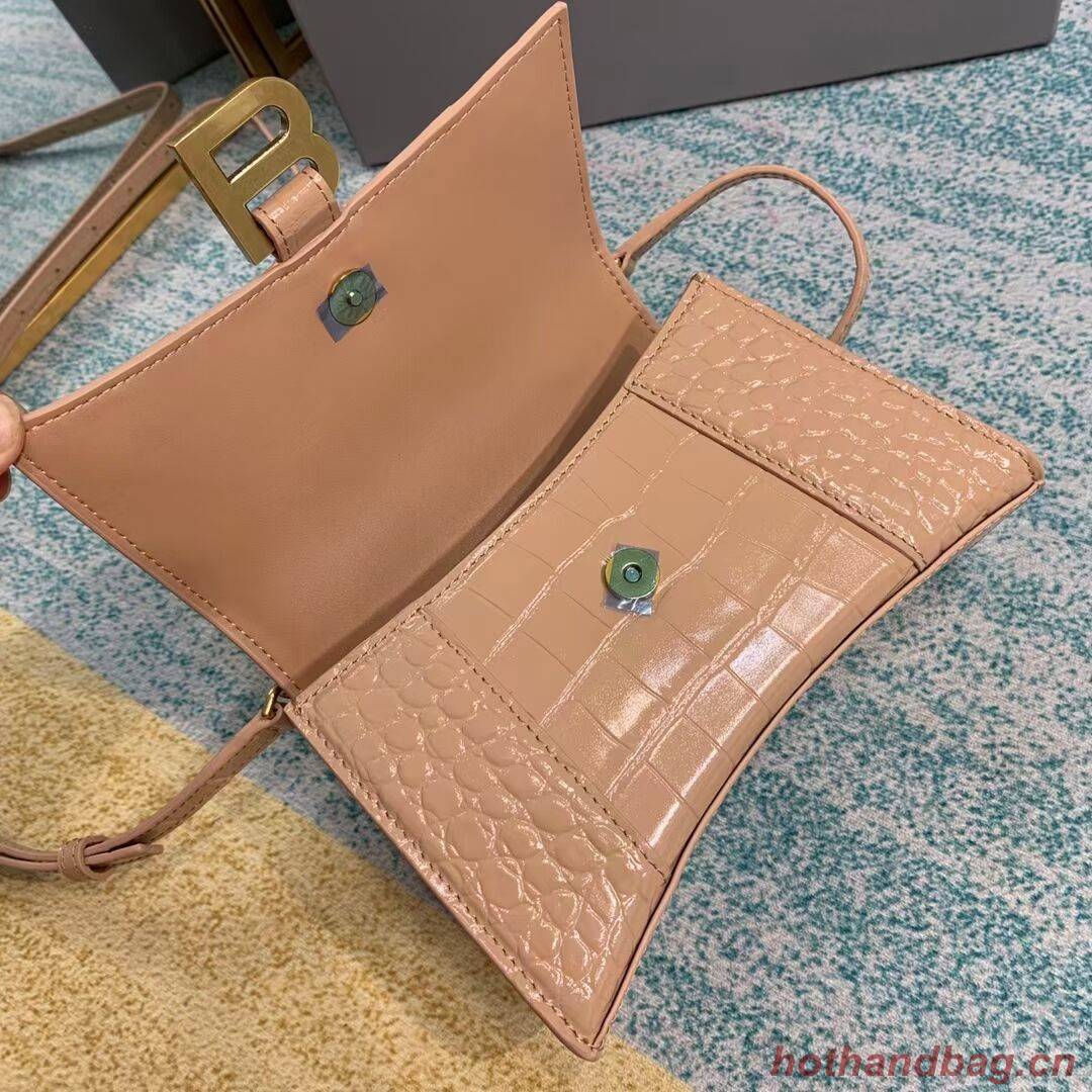Balenciaga Hourglass XS Top Handle Bag 28331S apricot Balenciaga Hourglass XS Top Handle Bag 28331S apricot