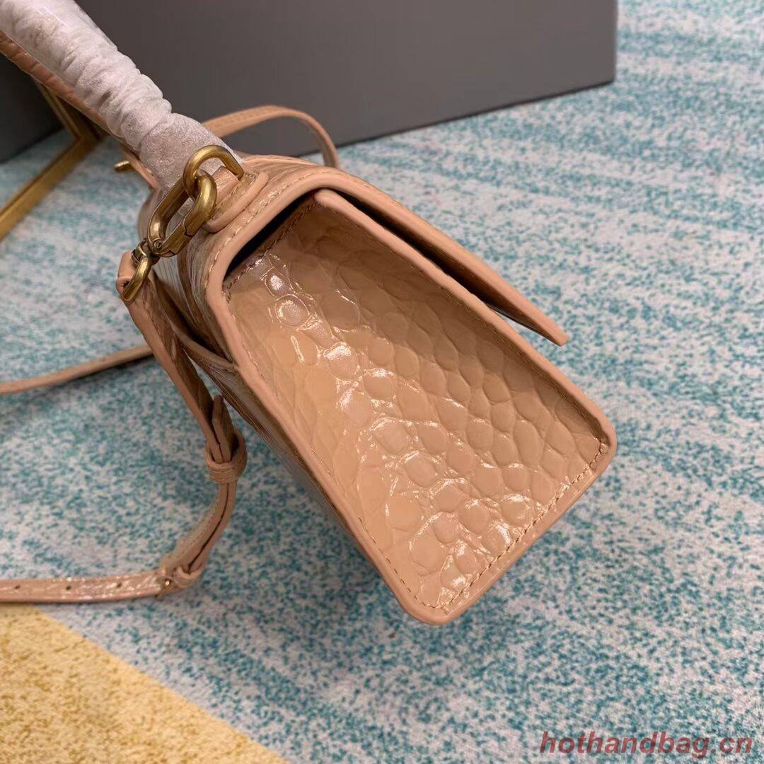Balenciaga Hourglass XS Top Handle Bag 28331S apricot Balenciaga Hourglass XS Top Handle Bag 28331S apricot