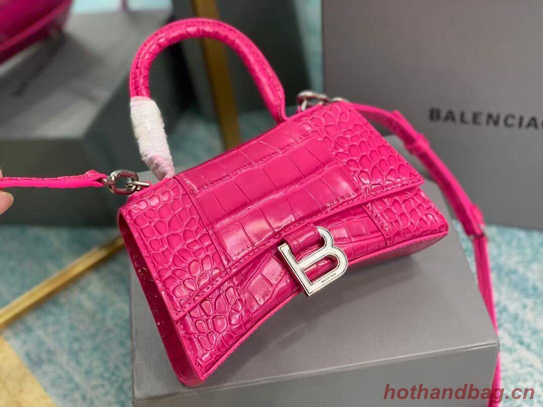 Balenciaga Hourglass XS Top Handle Bag 28331S neon pink Balenciaga Hourglass XS Top Handle Bag 28331S neon pink