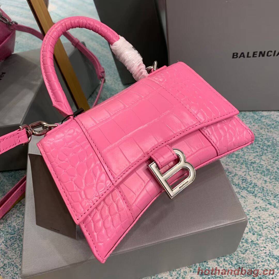 Balenciaga Hourglass XS Top Handle Bag 28331S pink Balenciaga Hourglass XS Top Handle Bag 28331S pink
