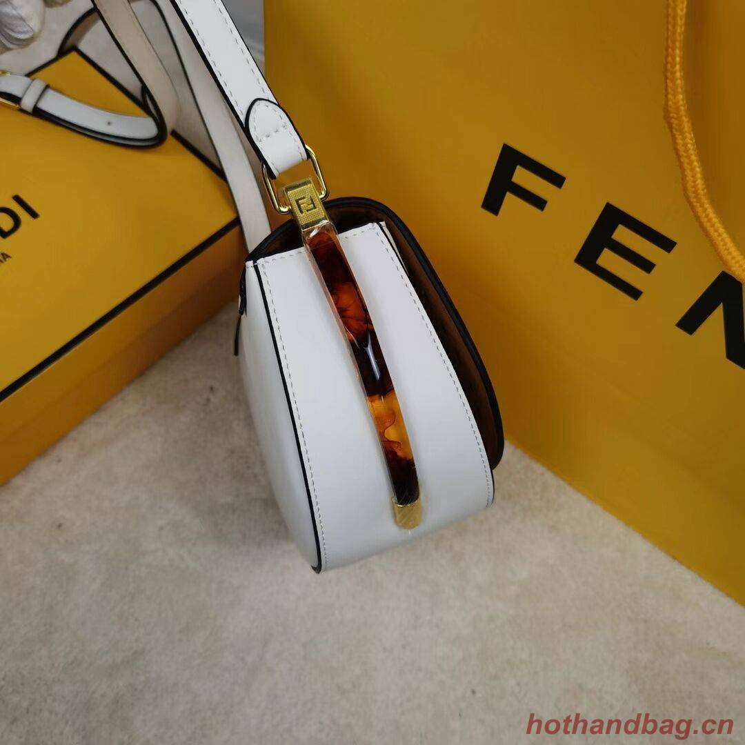 FENDI MOONLIGHT leather bag 8BT346A White FENDI MOONLIGHT leather bag 8BT346A White