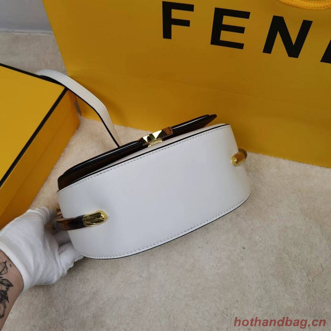 FENDI MOONLIGHT leather bag 8BT346A White FENDI MOONLIGHT leather bag 8BT346A White