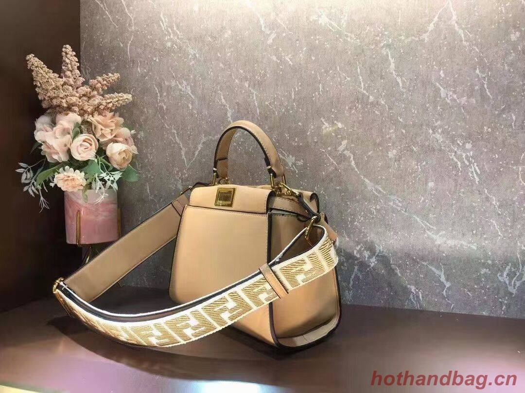 FENDI PEEKABOO ISEEU SMALL leather bag F1615 apricot FENDI PEEKABOO ISEEU SMALL leather bag F1615 apricot