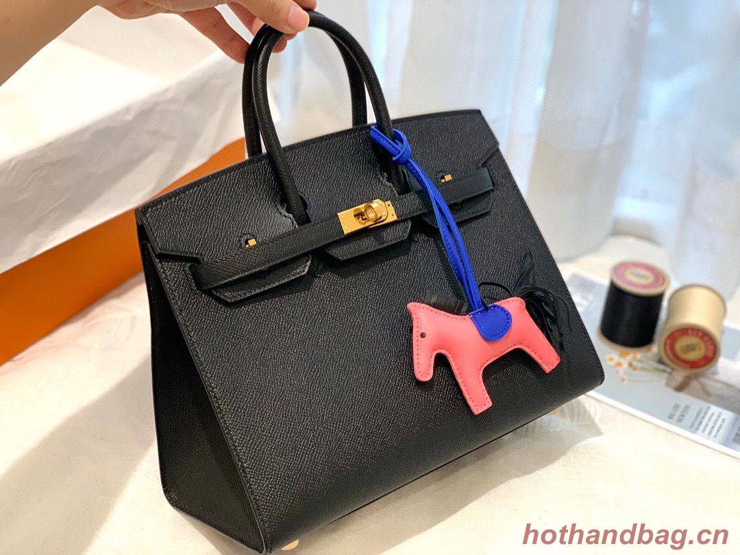 Hermes Birkin 25CM Epsom Bag Original Leather H25E Black Hermes Birkin 25CM Epsom Bag Original Leather H25E Black