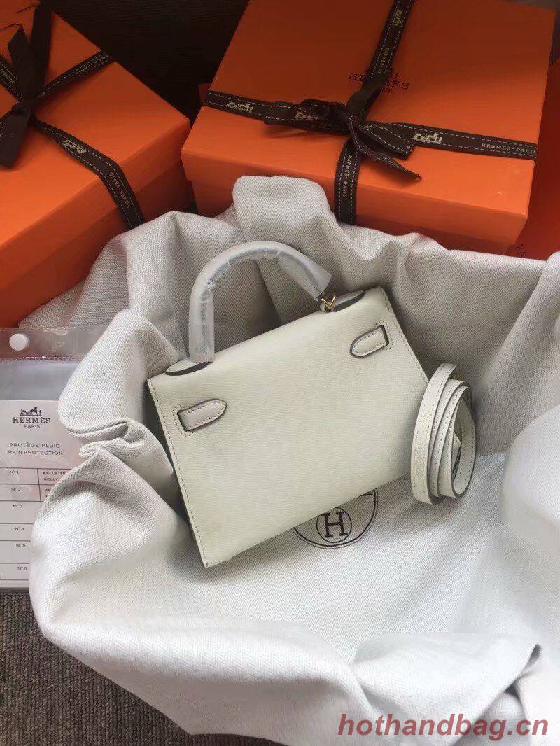 Hermes Kelly 19cm Shoulder Bags Epsom Leather KL19 Cream Hermes Kelly 19cm Shoulder Bags Epsom Leather KL19 Cream