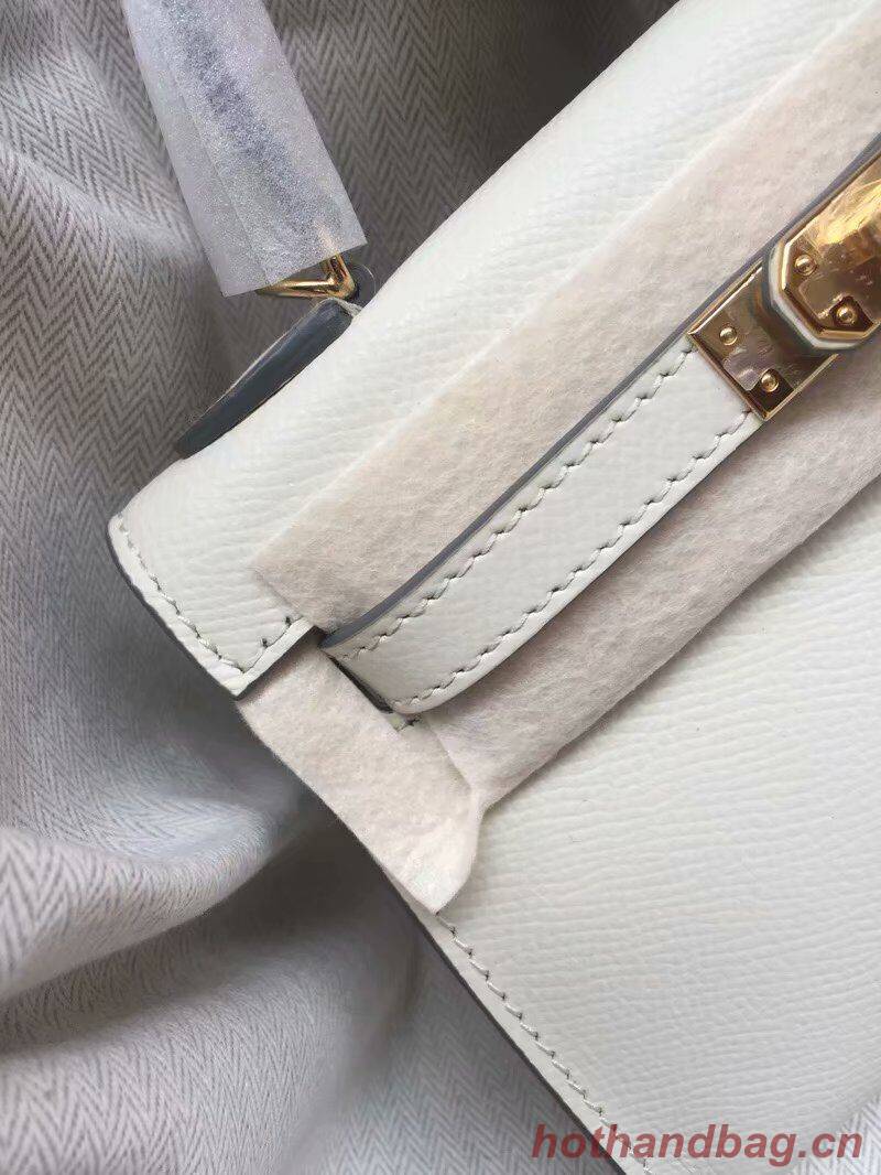 Hermes Kelly 19cm Shoulder Bags Epsom Leather KL19 Cream Hermes Kelly 19cm Shoulder Bags Epsom Leather KL19 Cream