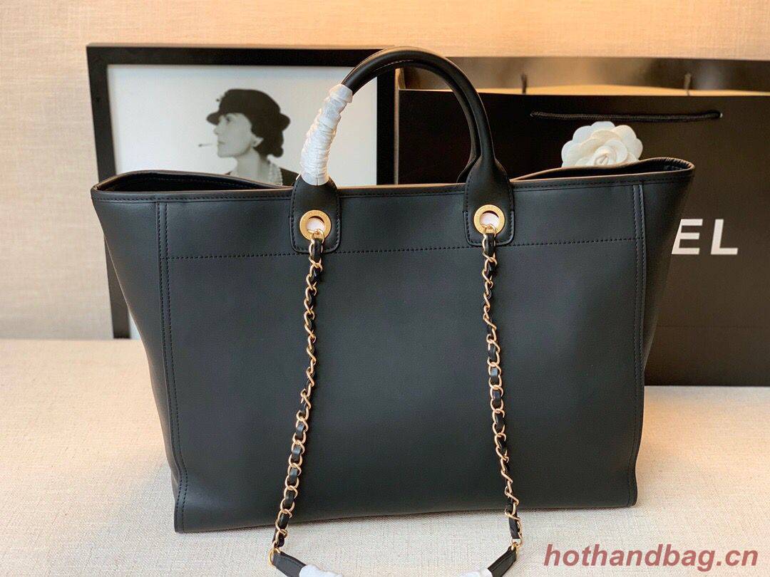 Chanel Original Leather Shopping Bag A66945 Black Chanel Original Leather Shopping Bag A66945 Black