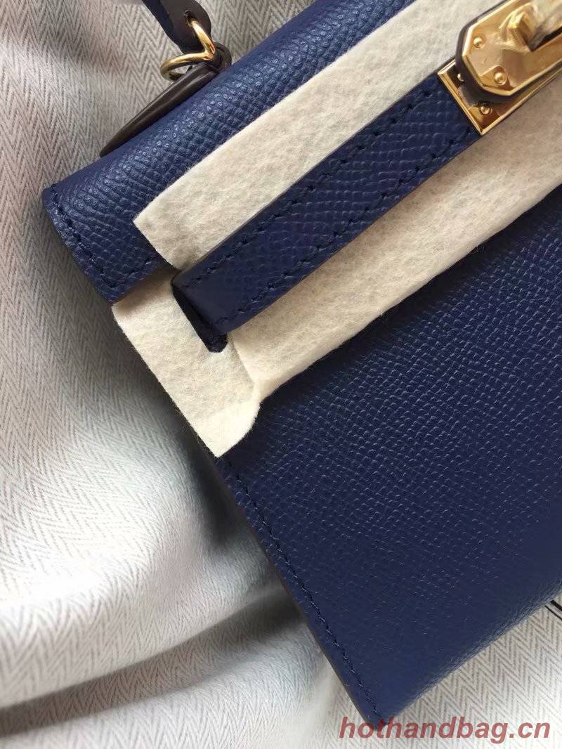 Hermes Kelly 19cm Shoulder Bags Epsom Leather KL19 Royal Blue Hermes Kelly 19cm Shoulder Bags Epsom Leather KL19 Royal Blue