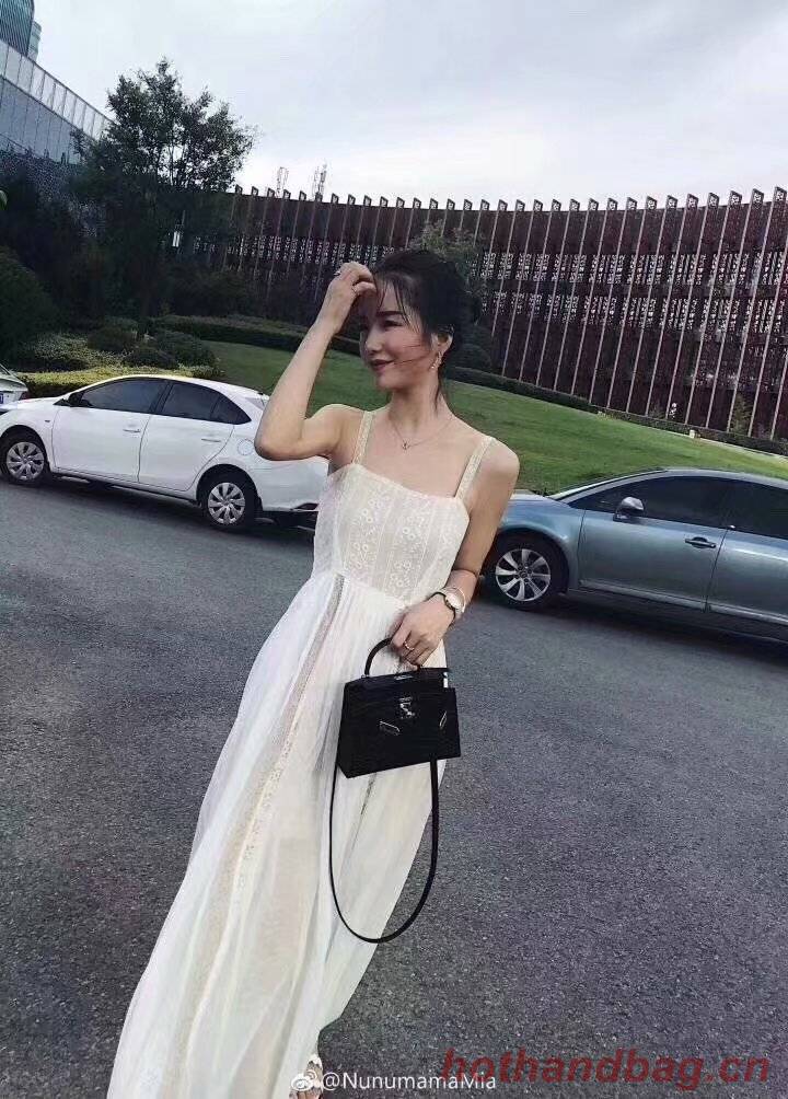 Hermes Kelly 19cm Shoulder Bags Epsom Leather KL19 black Hermes Kelly 19cm Shoulder Bags Epsom Leather KL19 black