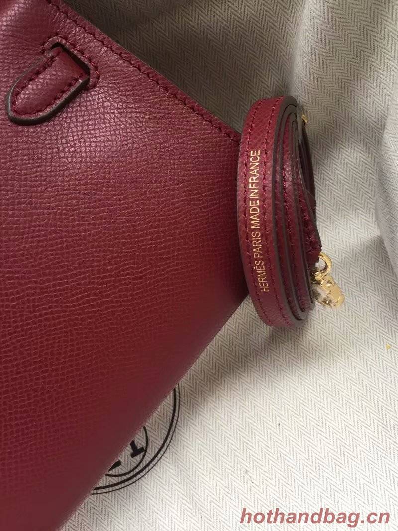 Hermes Kelly 19cm Shoulder Bags Epsom Leather KL19 fuchsia Hermes Kelly 19cm Shoulder Bags Epsom Leather KL19 fuchsia