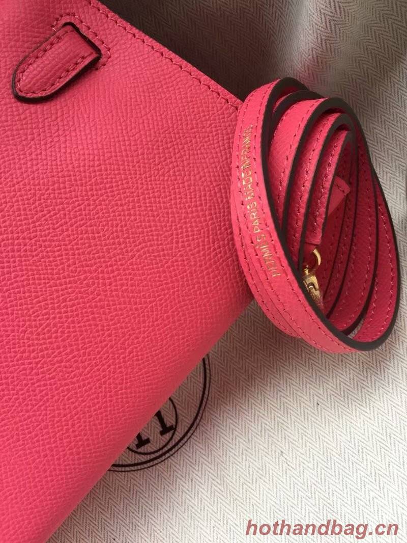Hermes Kelly 19cm Shoulder Bags Epsom Leather KL19 rose Hermes Kelly 19cm Shoulder Bags Epsom Leather KL19 rose