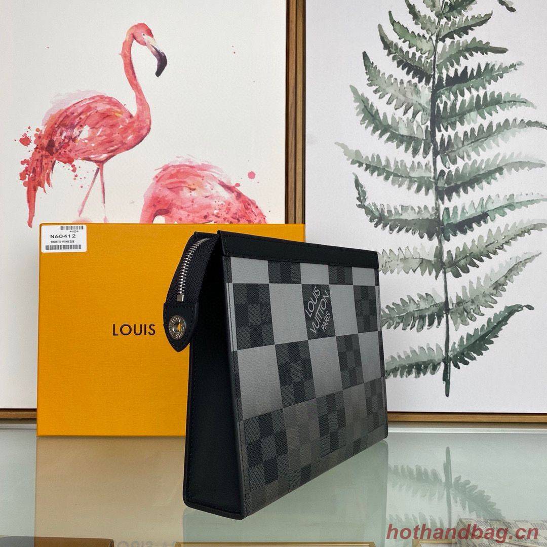 Louis Vuitton Damier Graphite Giant POCHETTE VOYAGE N60412 Black&White Louis Vuitton Damier Graphite Giant POCHETTE VOYAGE N60412 Black&White