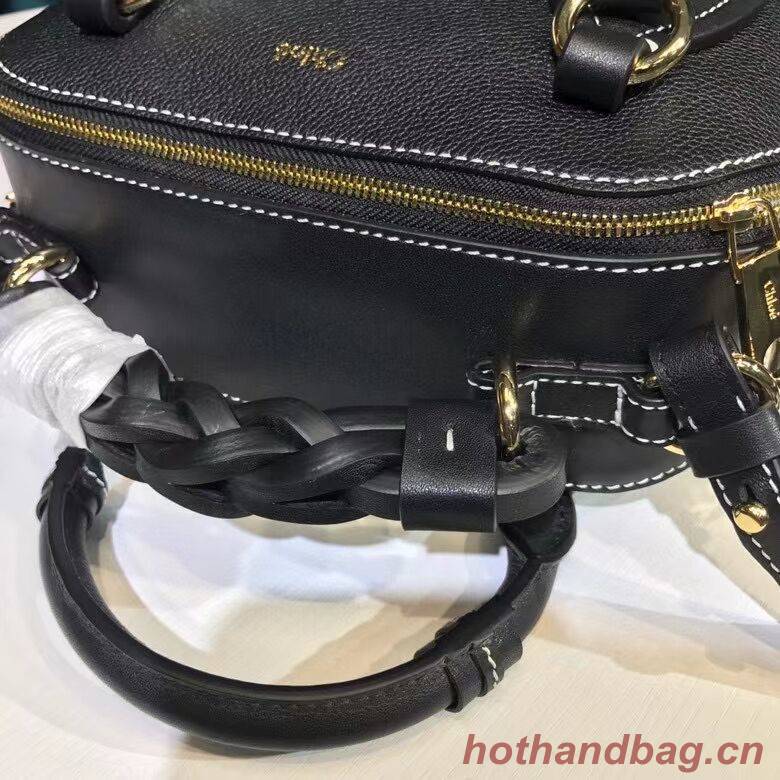 Chloe Original Calfskin Leather Bag 6C081 black Chloe Original Calfskin Leather Bag 6C081 black