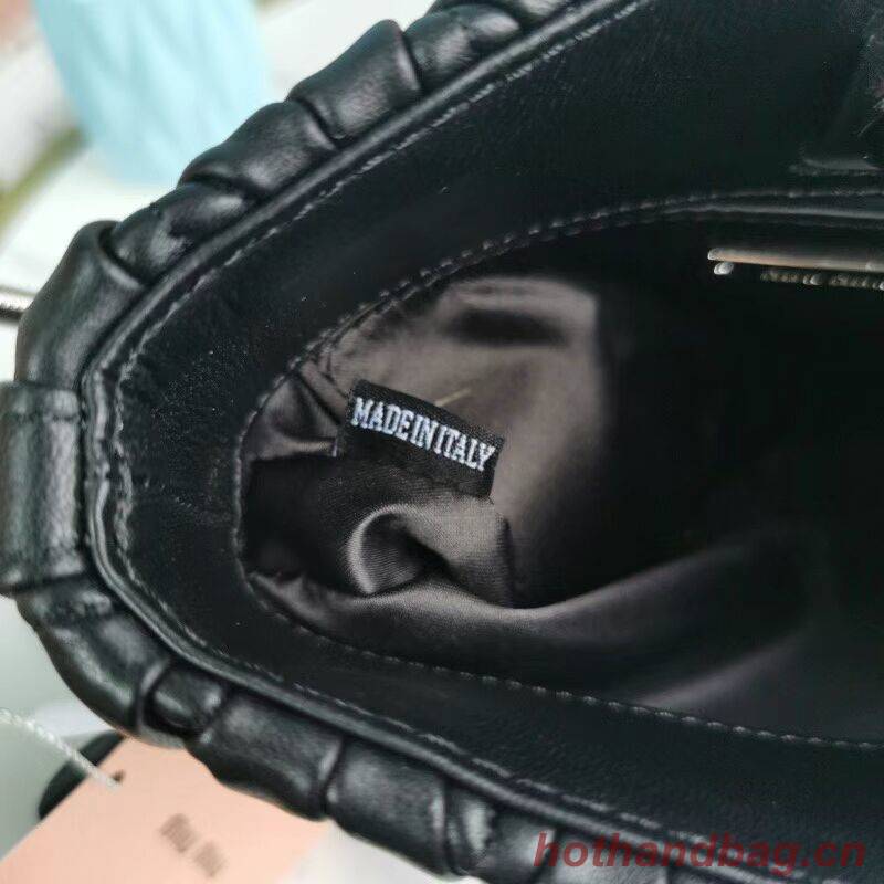 miu miu Matelasse Nappa Leather mini Shoulder Bag 5BH200 black miu miu Matelasse Nappa Leather mini Shoulder Bag 5BH200 black