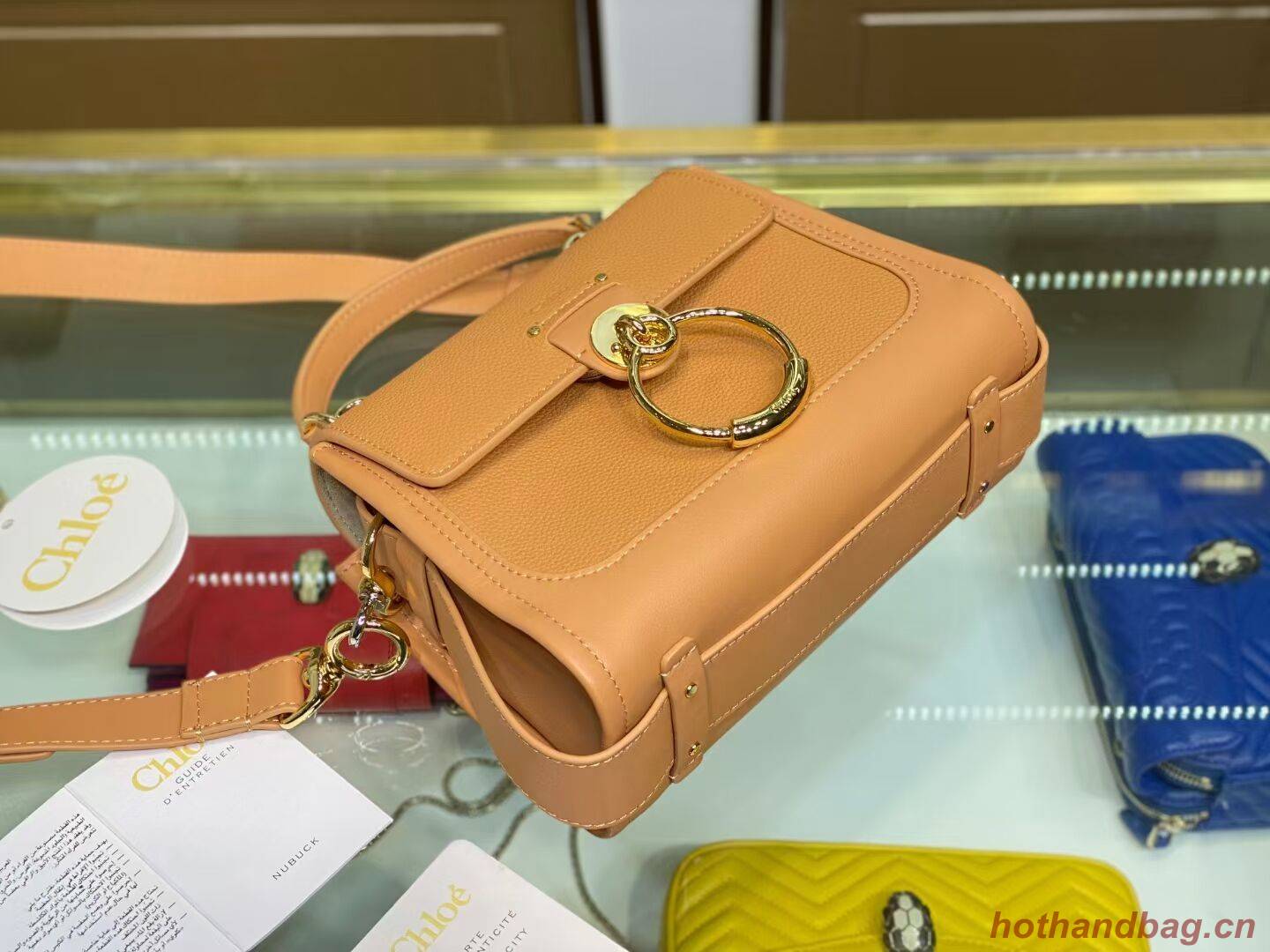 Chloe Original Calfskin Leather Bag C1143S Camel Chloe Original Calfskin Leather Bag C1143S Camel