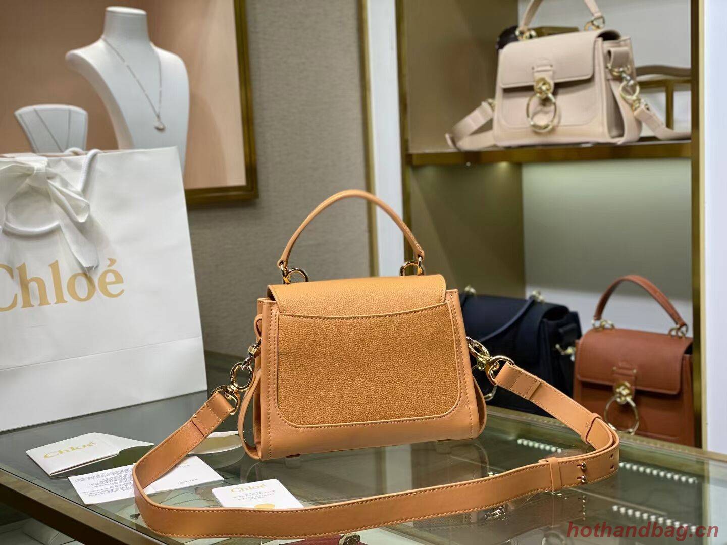 Chloe Original Calfskin Leather Bag C1143S Camel Chloe Original Calfskin Leather Bag C1143S Camel