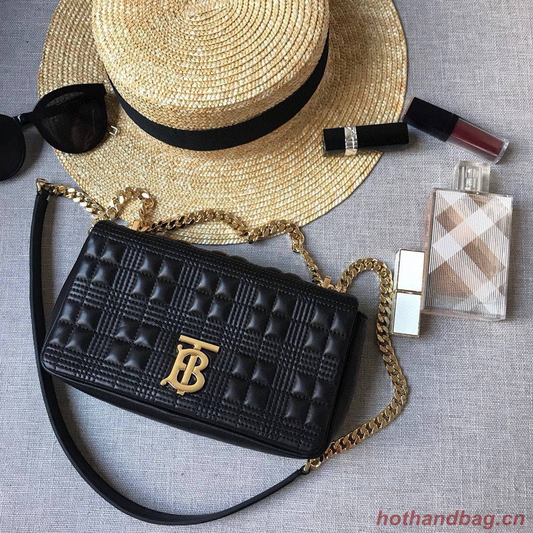 BurBerry Leather Shoulder Bag 7462 Black BurBerry Leather Shoulder Bag 7462 Black