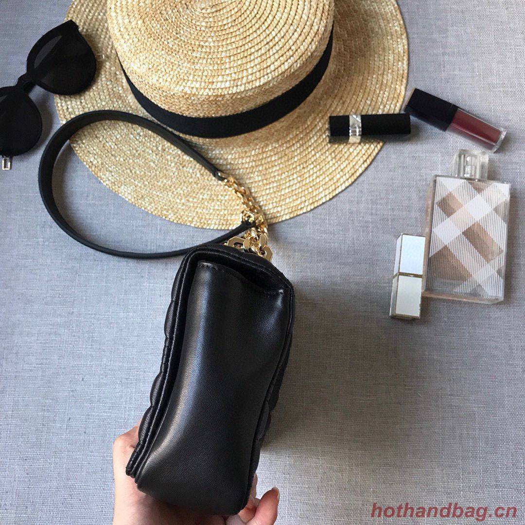 BurBerry Leather Shoulder Bag 7462 Black BurBerry Leather Shoulder Bag 7462 Black