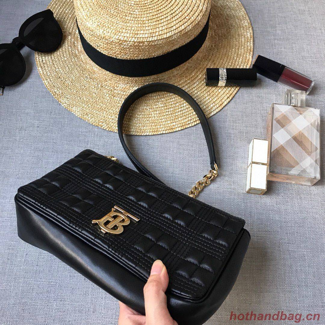 BurBerry Leather Shoulder Bag 7462 Black BurBerry Leather Shoulder Bag 7462 Black