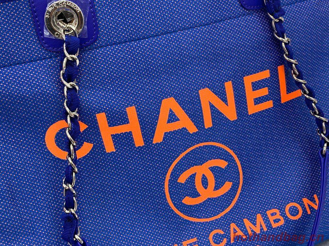 Chanel Original Medium Shopping Bag 67001 Blue Chanel Original Medium Shopping Bag 67001 Blue