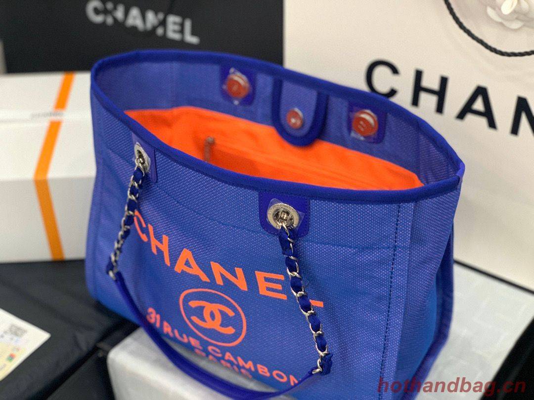 Chanel Original Medium Shopping Bag 67001 Blue Chanel Original Medium Shopping Bag 67001 Blue