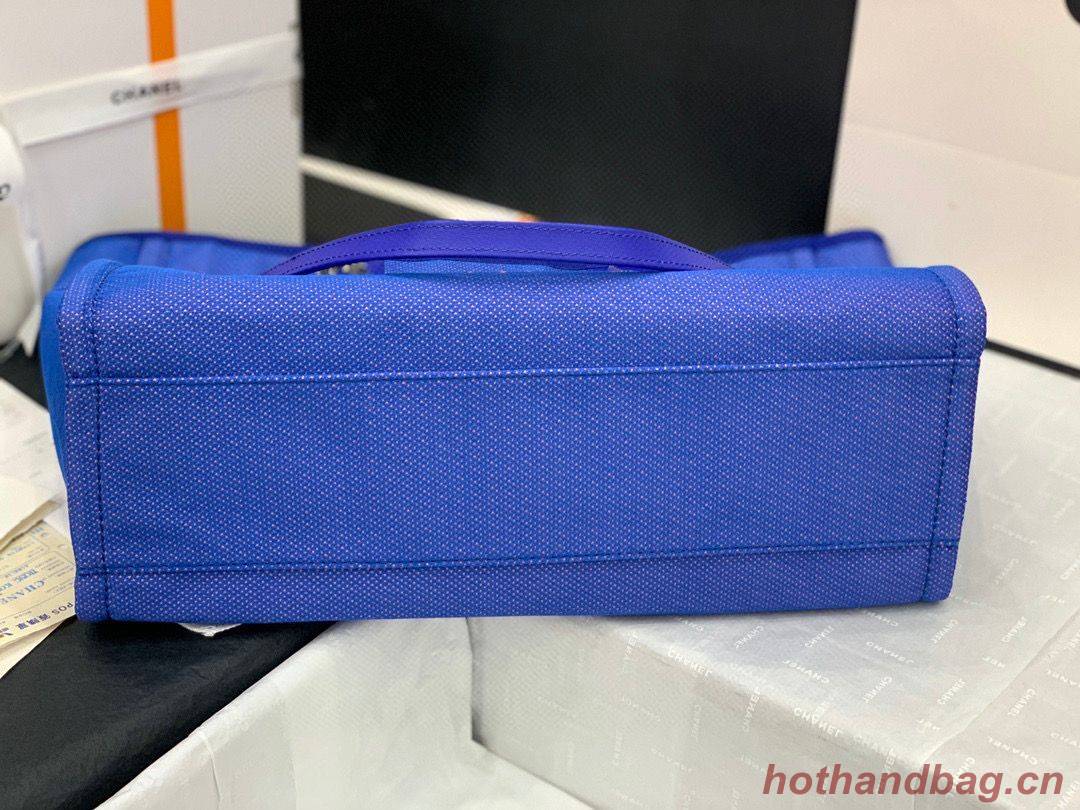 Chanel Original Medium Shopping Bag 67001 Blue Chanel Original Medium Shopping Bag 67001 Blue