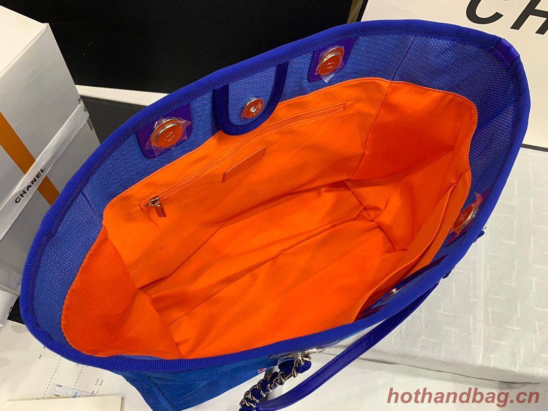 Chanel Original Medium Shopping Bag 67001 Blue Chanel Original Medium Shopping Bag 67001 Blue