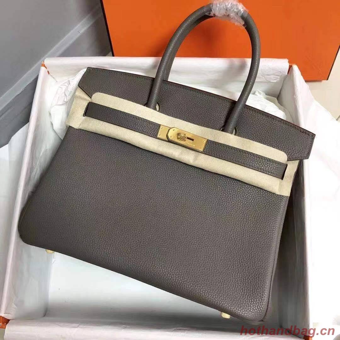 Hermes Birkin Bag Original Leather 35CM 17825 Tinware Grey Hermes Birkin Bag Original Leather 35CM 17825 Tinware Grey