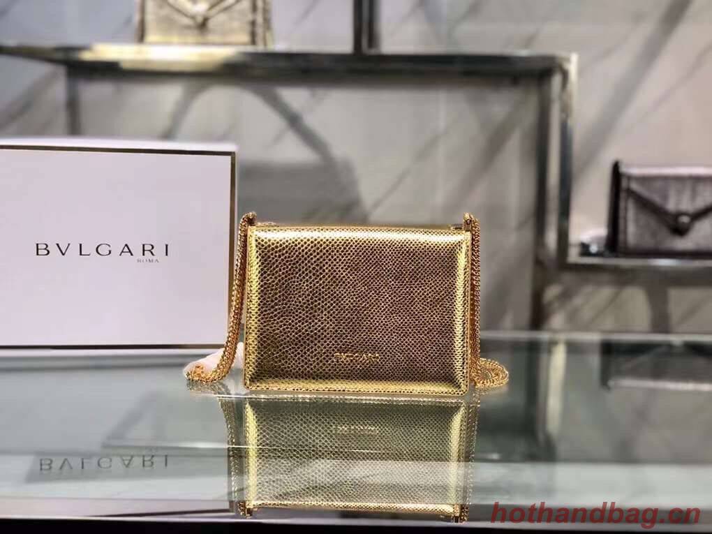Bvlgari Serpenti Forever leather small crossbody bag B210544 gold Bvlgari Serpenti Forever leather small crossbody bag B210544 gold