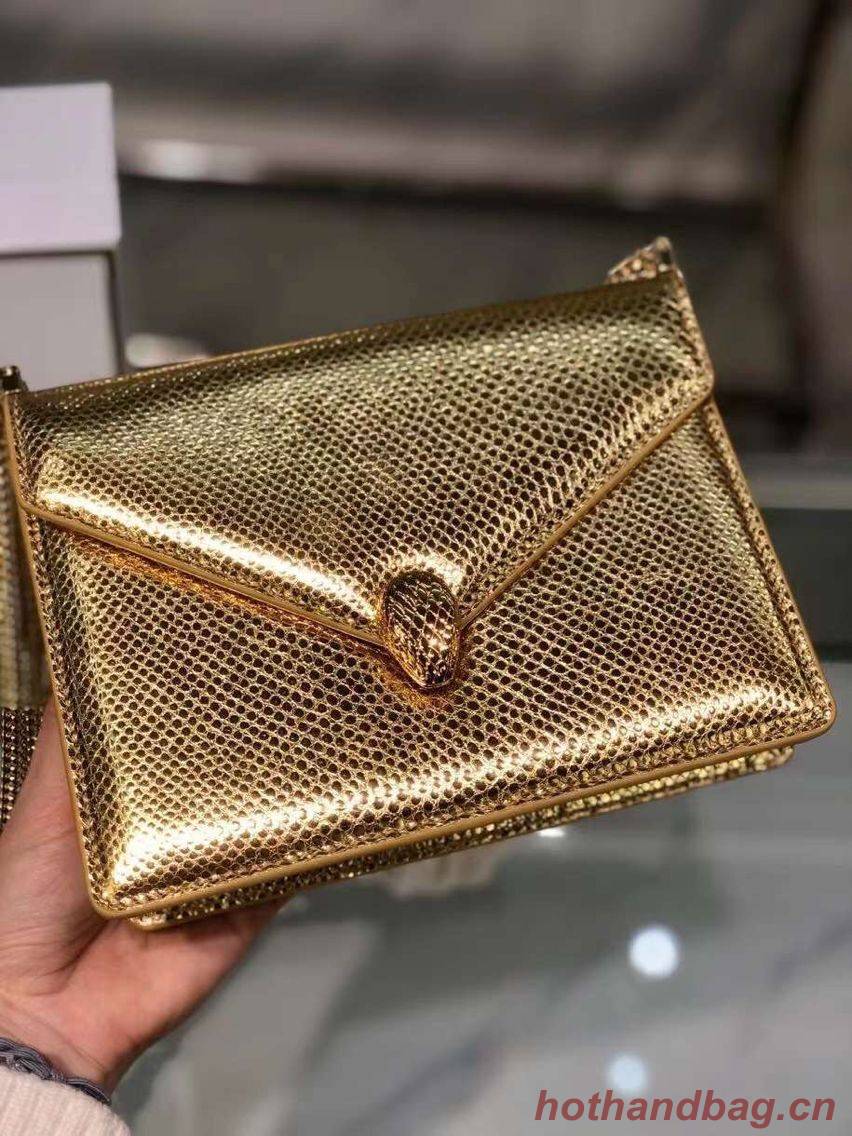 Bvlgari Serpenti Forever leather small crossbody bag B210544 gold Bvlgari Serpenti Forever leather small crossbody bag B210544 gold