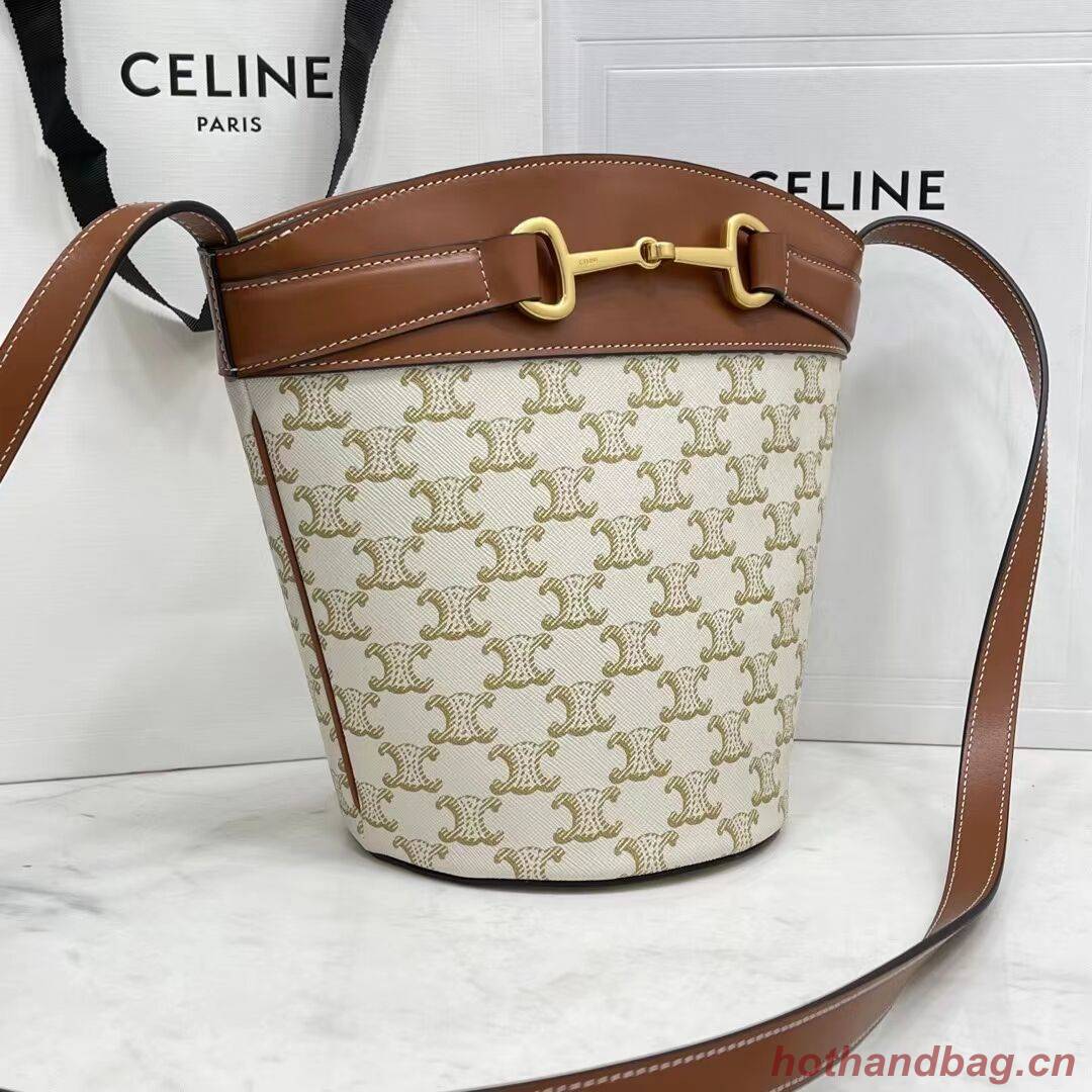 Celine BUCKET BAG IN SHINY CALFSKIN CR92072 WHITE Celine BUCKET BAG IN SHINY CALFSKIN CR92072 WHITE