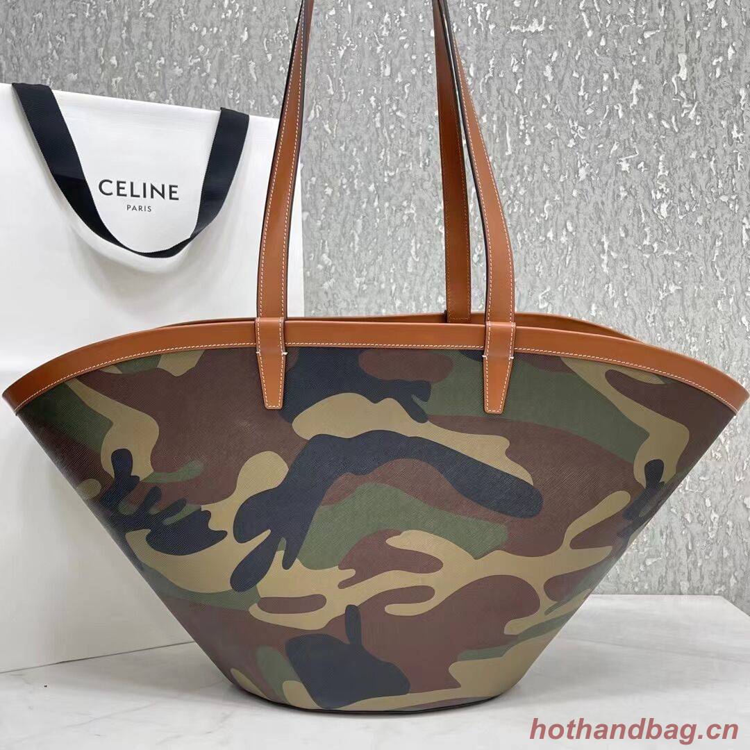 Celine MEDIUM COUFFIN BAG IN TRIOMPHE CANVAS CELINE PRINT 196262 green Celine MEDIUM COUFFIN BAG IN TRIOMPHE CANVAS CELINE PRINT 196262 green