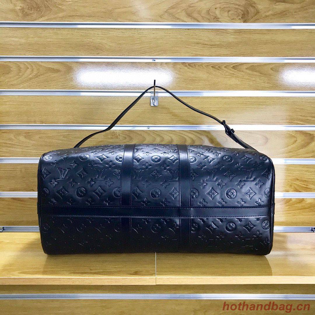Louis Vuitton Monogram Empreinte Keepall 50 Strap N41416 Black Louis Vuitton Monogram Empreinte Keepall 50 Strap N41416 Black
