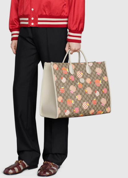 Gucci Les Pommes large tote 659980 White Gucci Les Pommes large tote 659980 White