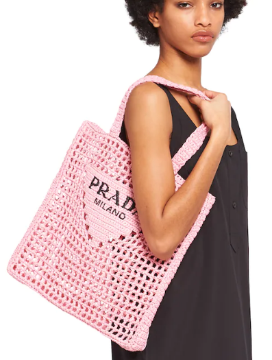 Prada Raffia tote bag 1BG393 pink Prada Raffia tote bag 1BG393 pink