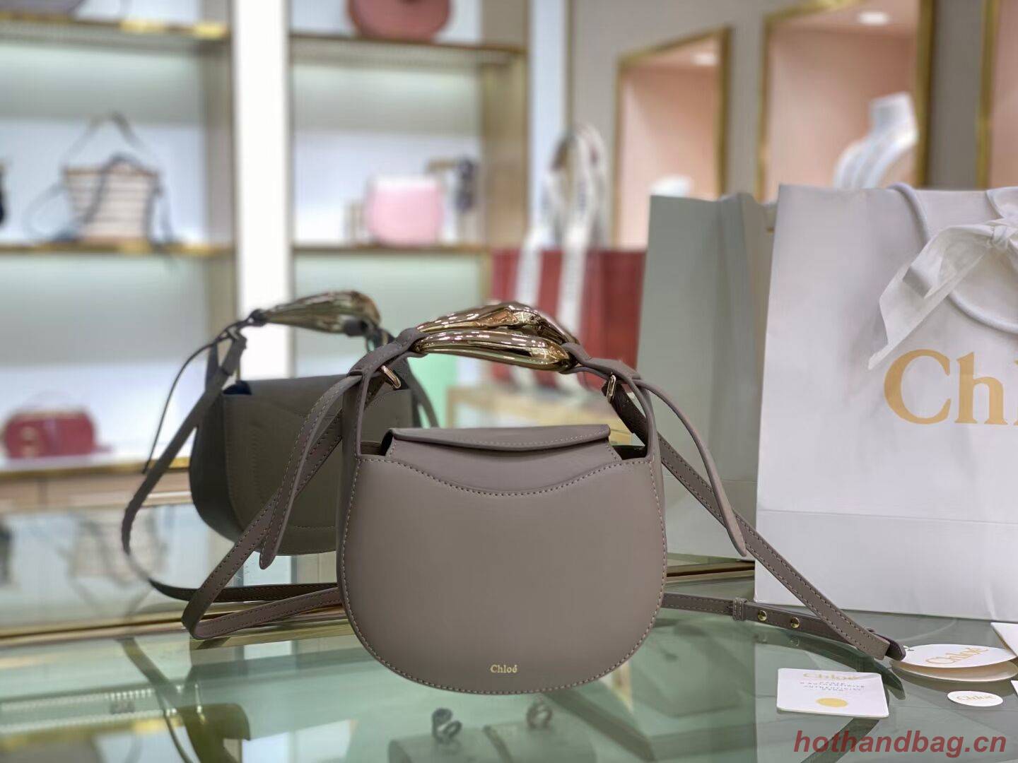 Chloe Original Calfskin Leather Bag 3S1350 grey Chloe Original Calfskin Leather Bag 3S1350 grey