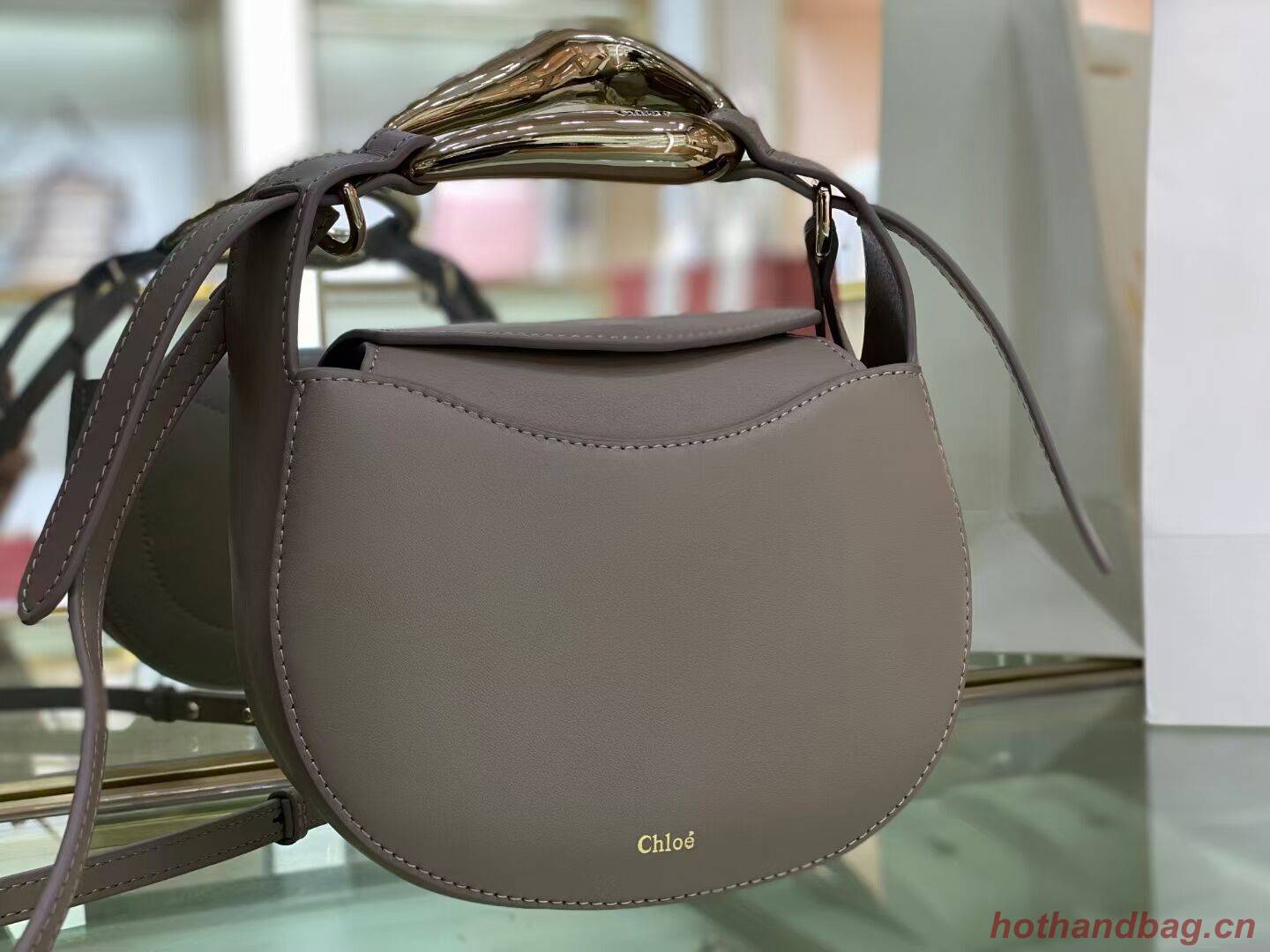 Chloe Original Calfskin Leather Bag 3S1350 grey Chloe Original Calfskin Leather Bag 3S1350 grey
