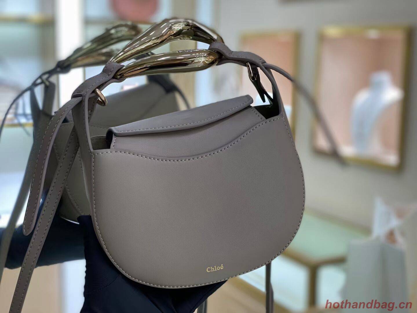 Chloe Original Calfskin Leather Bag 3S1350 grey Chloe Original Calfskin Leather Bag 3S1350 grey