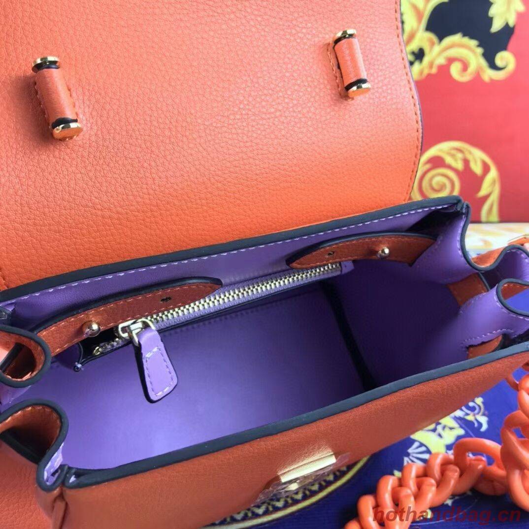 Versace Original Calfskin Leather Bag FS1040 orange Versace Original Calfskin Leather Bag FS1040 orange