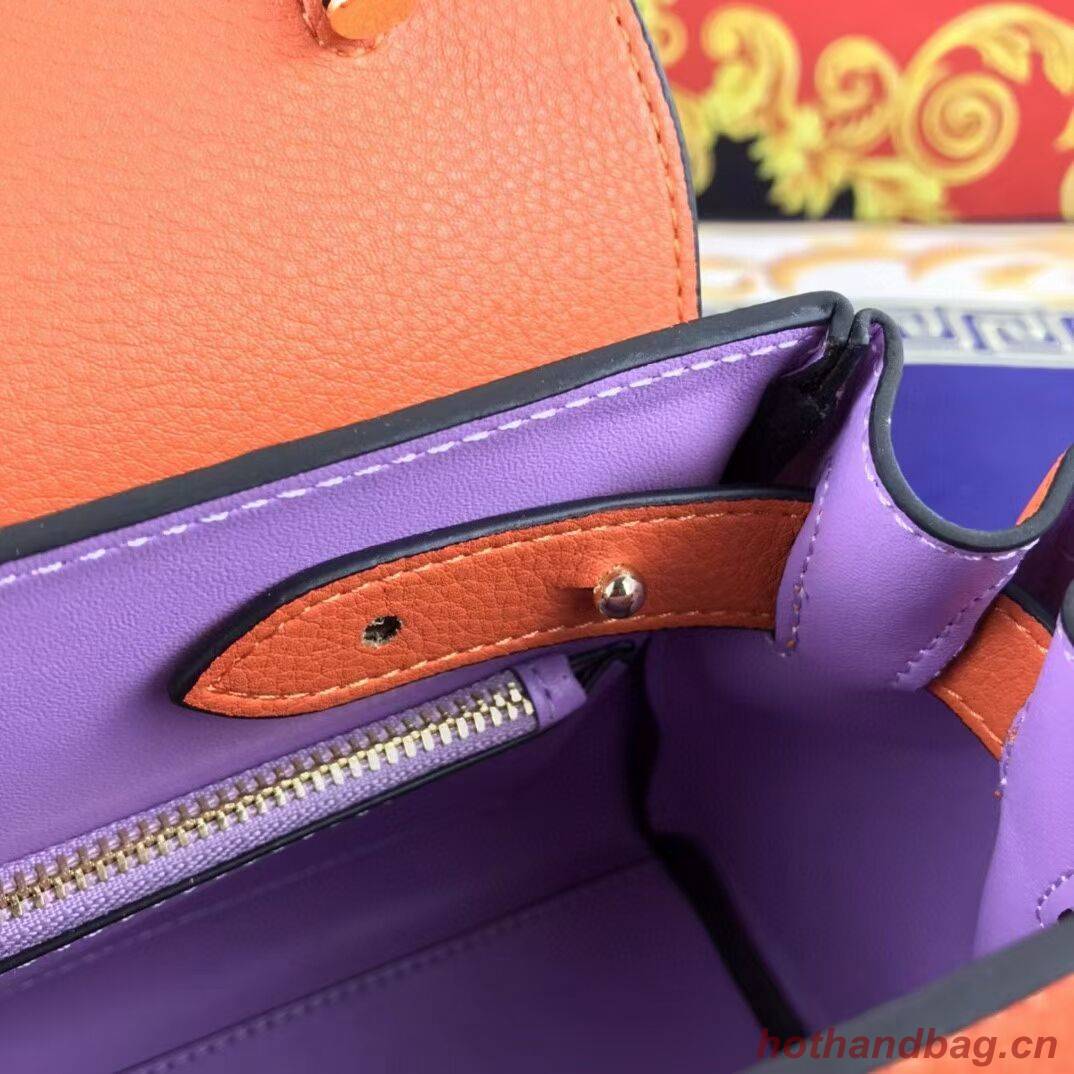 Versace Original Calfskin Leather Bag FS1040 orange Versace Original Calfskin Leather Bag FS1040 orange