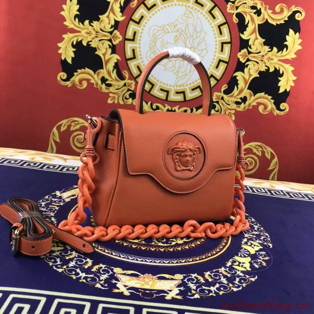 Versace Original Calfskin Leather Bag FS1040 orange Versace Original Calfskin Leather Bag FS1040 orange